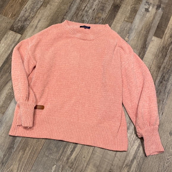 Simply Southern Long Sleeve Cold Shoulder Oversize Sweater - Picture 1 of 8